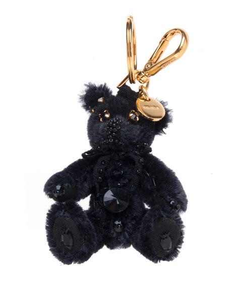 prada key holder replica|prada teddy bear keychain.